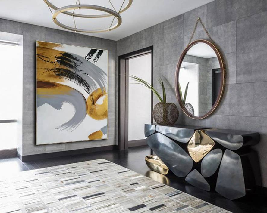 You Black Dining Modern Abstract Canvas Artwork GJ7UE wall art